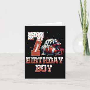 Cartão 7 de Futebol - Festa de aniversário de esporte Ven