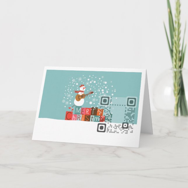 Cartão 7" do código do cumprimento QR x5 " (Frente)