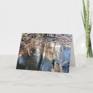 Cartão 7"x5" Folded Card Pond Pollen Scum