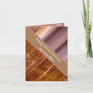 Cartão 8º Aniversário, Bronze e Bateria