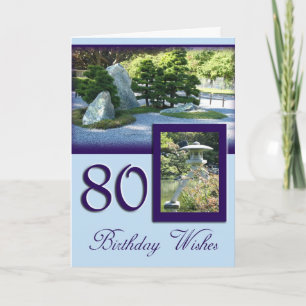 Cartão 80th Birthday Wishes Birthday Card