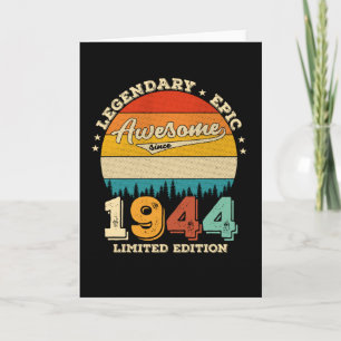 Cartão 81 Anos de Idade Aniversário 1944 Incrível Present