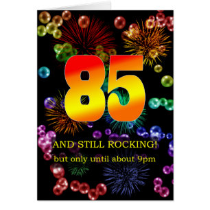 Cartão 85.º Aniversário Ainda Fogando