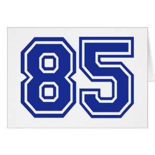 Cartão 85 - número