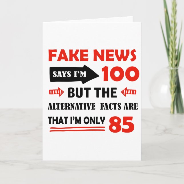 Cartão 85th presentes de aniversário dos anos de idade (Frente)