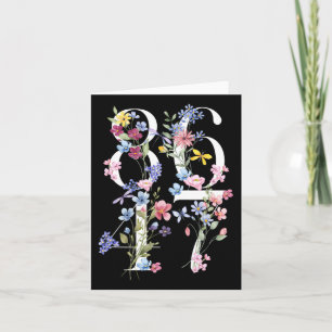 Cartão 8647 Sutil Anti Trump 86 47 Estilo Floral Boho 1