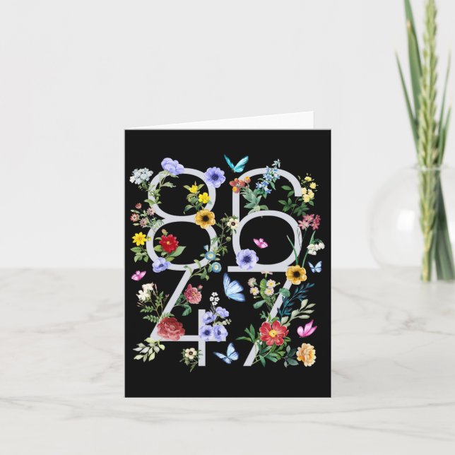 Cartão 8647 Sutil Anti Trump Floral Boho (Frente)