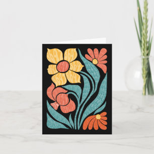 Cartão 8647 Sutil Anti Trump Floral Boho