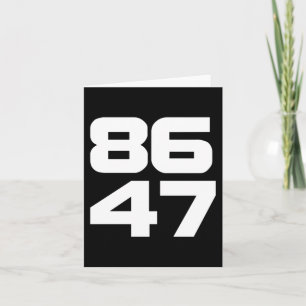 Cartão 86 47 Projeto Anti-Trump Resist 2025