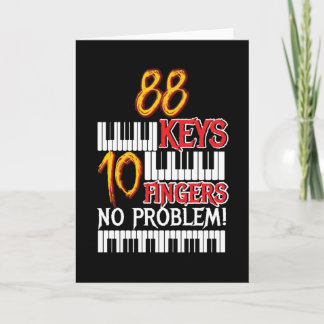 Cartão 88 Teclas 10 Dedos Piano