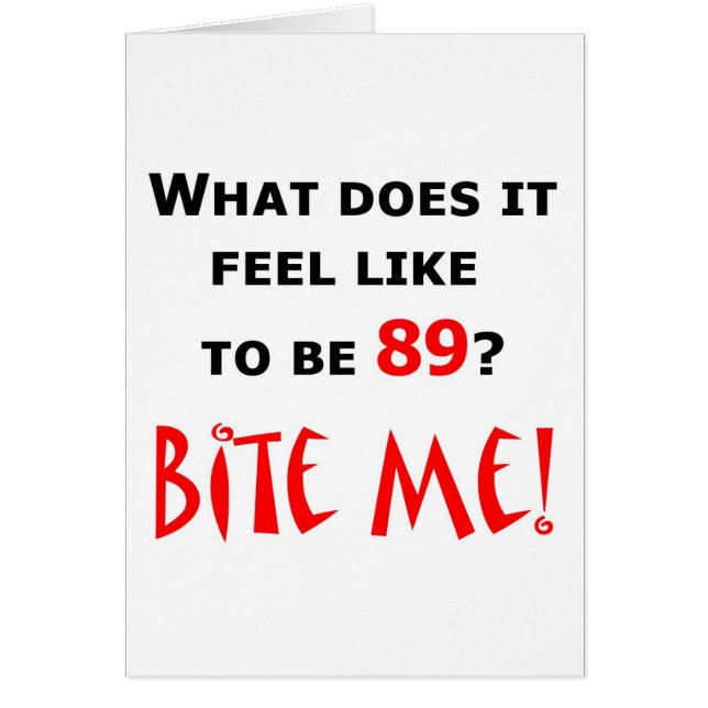 Cartão 89 morda-me! (Frente)