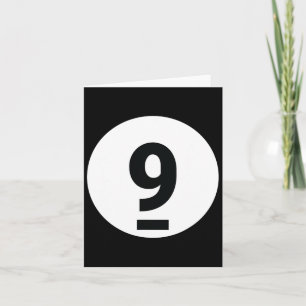 Cartão 8 Piscina Ball 9 Billiards Figurume Halloween Mães