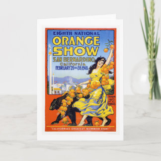 Cartão 8o Mostra alaranjada nacional 1918