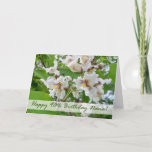 Cartão 90 Birthday para Nana, Catalpa Blossoms<br><div class="desc">As flores da catalã decoram o cobrir deste cartão de aniversário de 90 para uma avó/avó. As flores são como belas orquídeas. Perfeito para um primavera de aniversário. Arte,  imagem e copyright © Shoaff Ballanger Studios.</div>