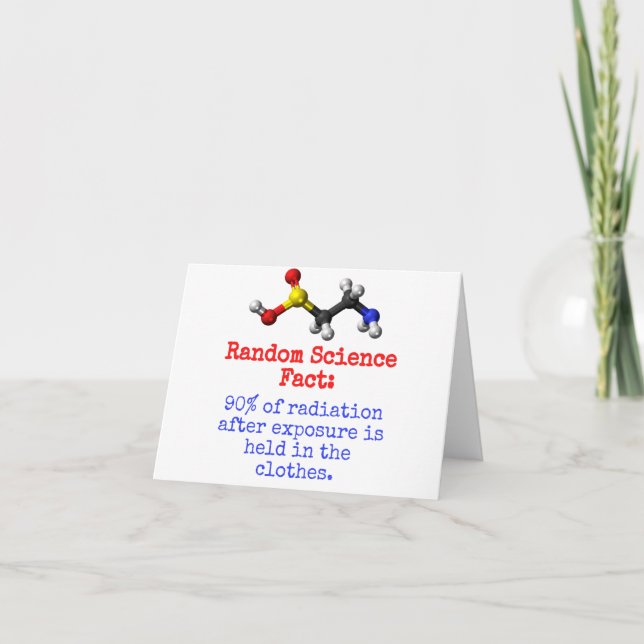 Cartão 90% De Radiação - Fato Científico (Frente)