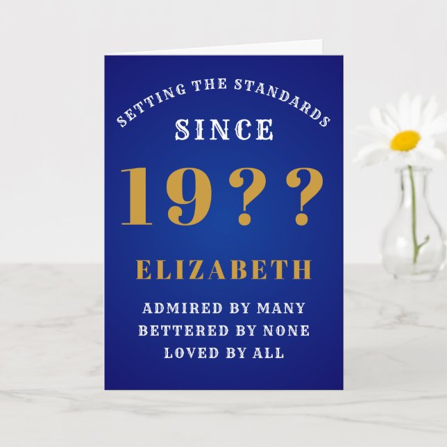 Cartão 90 personalizado Aniversário dos anos 1930 Adicion (Planta pequena)