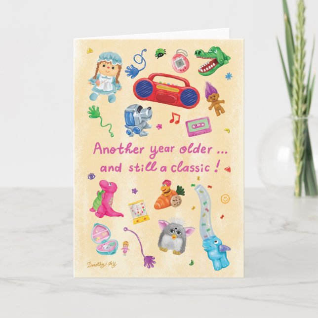 Cartão 90s Baby Birthday (Frente)