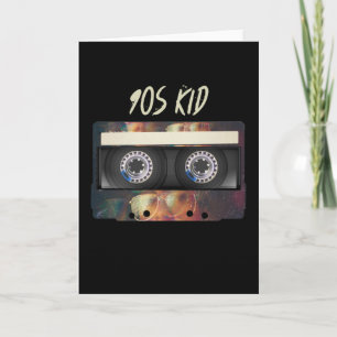 Cartão 90s Vibe Mixtape Cassete BIrthday 90
