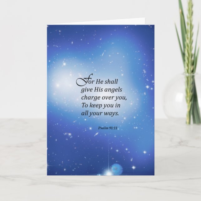 Cartão 91:11 do salmo (Frente)