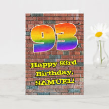 93º aniversário: Arco-Íris 93 Inspirado no Grafite