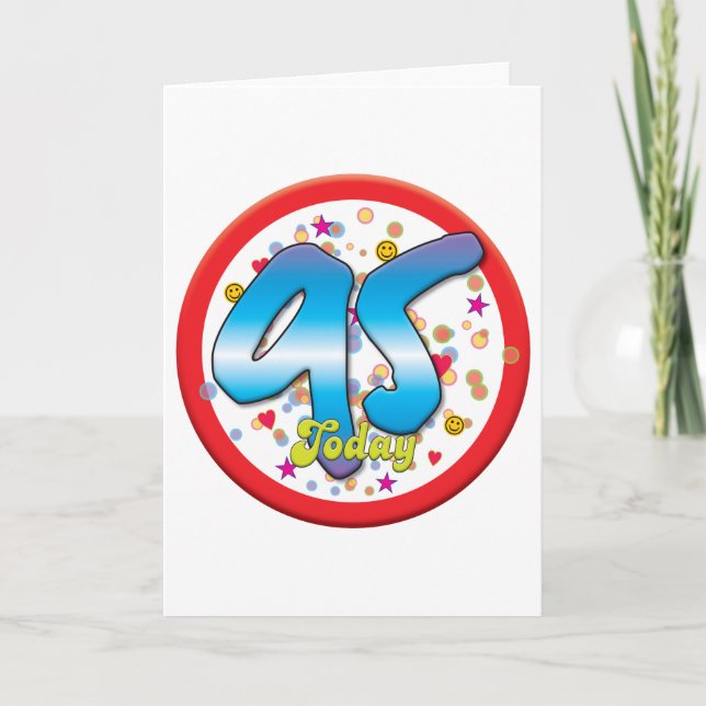 Cartão 95º aniversário hoje (Frente)