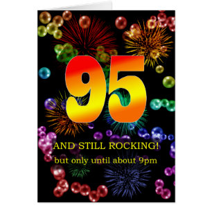 Cartão 95.º aniversário ainda está balançando
