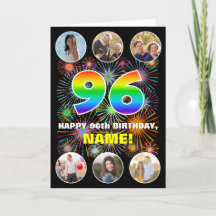 96º aniversário: Divertido Rainbow #, Personalizad