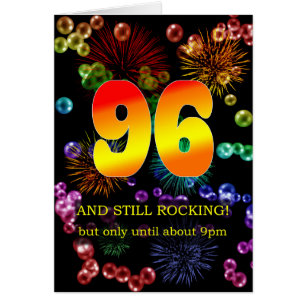 Cartão 96.º aniversário ainda está balançando