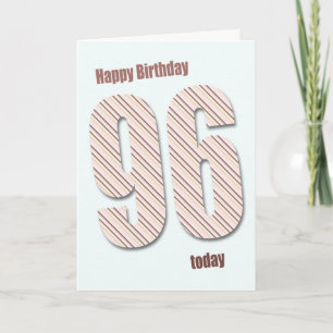 Cartão 96th birthday card