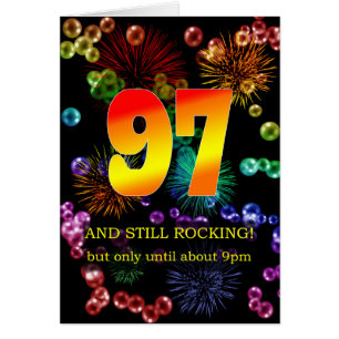 Cartão 97.º aniversário ainda está balançando