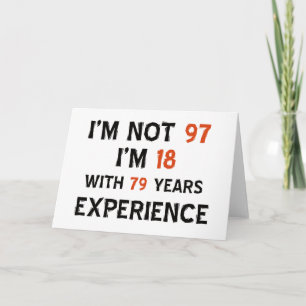 Cartão 97th birthday designs