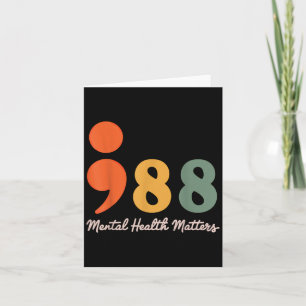 Cartão 988 Saúde Mental Por Semicolon Prevenção Suicida