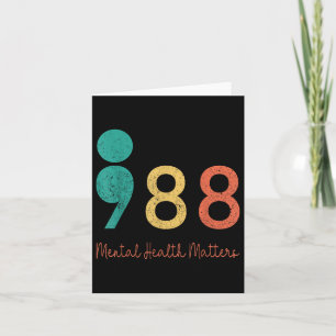Cartão 988 Saúde Mental Por Semicolon S Prevenção Ao Suic