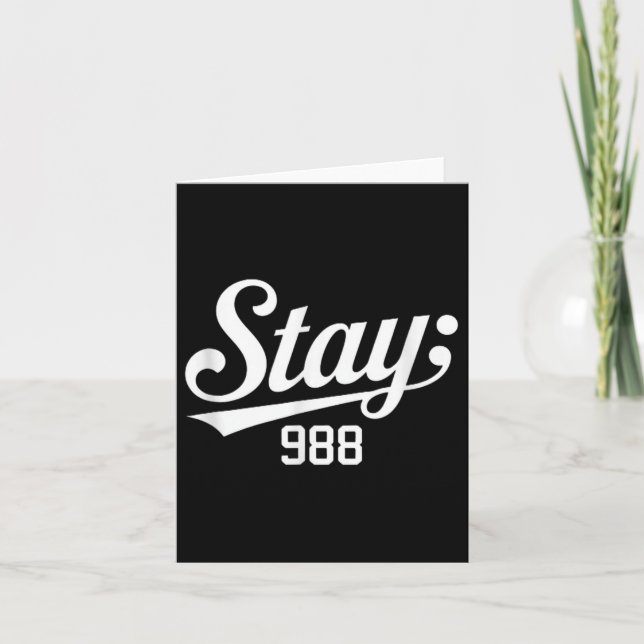 Cartão 988 Sensibilização para a Prevenção do Suicídio (Frente)