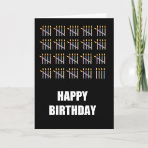 Cartão 99º aniversário com velas