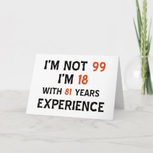 Cartão 99th birthday designs