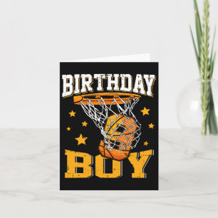 Cartão 9.º aniversário do Bysketbyll Boy 9 anos