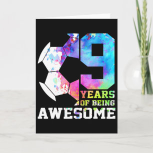 Cartão 9 Anos Sendo Incrível Futebol Nono Aniversário