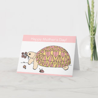 Cartão 9 de tartaruga estelar para o dia das mães