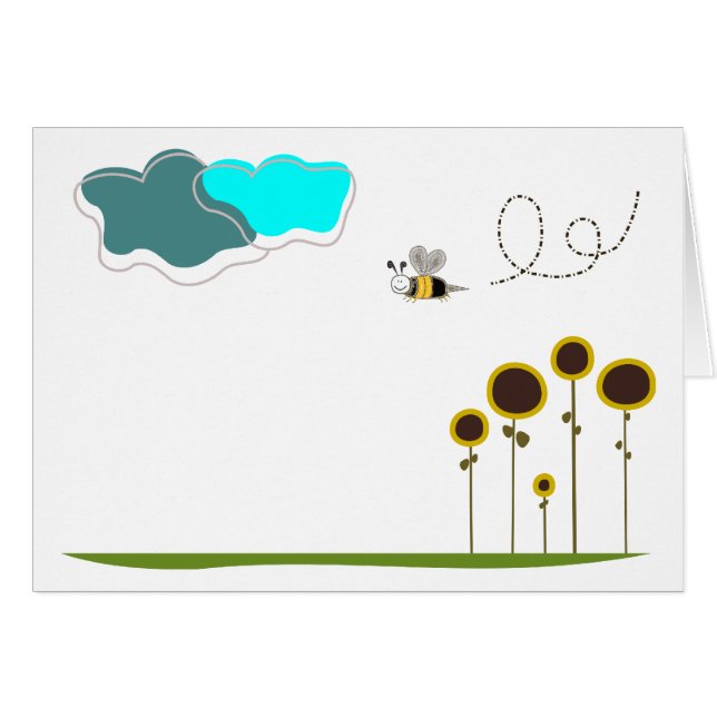 Cartão A abelha livra (Frente Horizontal)