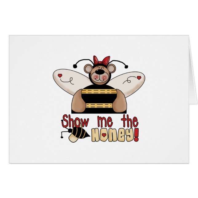 Cartão A abelha mostra-me o mel (Frente Horizontal)