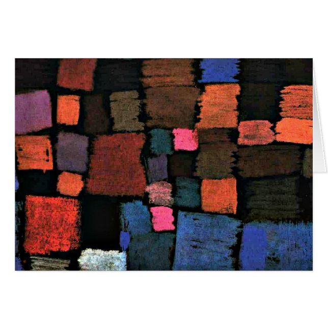 Cartão A abstrato de Paul Klee, a caminho do Bloom (Frente Horizontal)