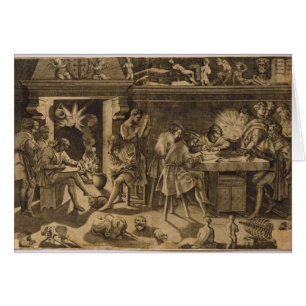 Cartão A academia de Baccio Bandinelli, 1547