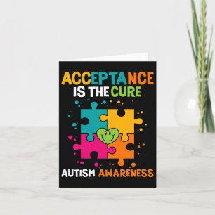 Cartão A Aceitação É A Consciência Do Autismo Cura