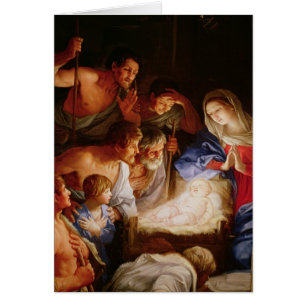 Cartão A adoração dos pastores