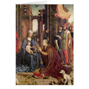 Cartão A adoração dos reis
