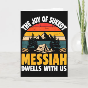 Cartão A Alegria Do Sukkot Messias Mora Conosco Ho Judaic