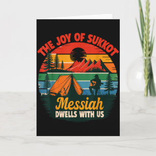 Cartão A Alegria do Sukkot Messias Mora Conosco Ho Judaic