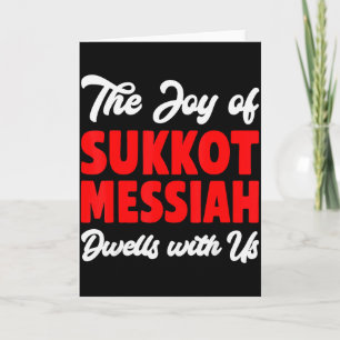 Cartão A Alegria do Sukkot Messias Mora Conosco Ho Judaic