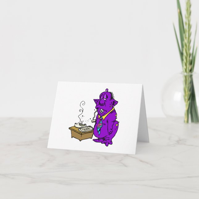 Cartão A alienígena comeu meu computador (Frente)